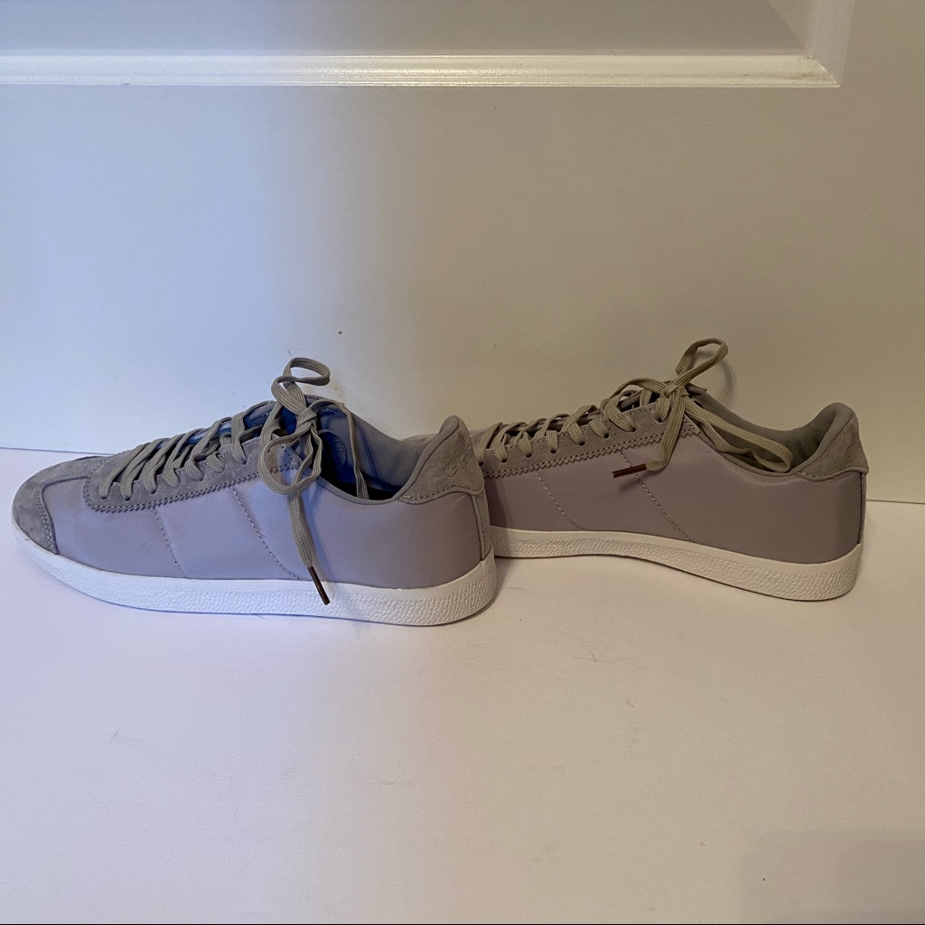 Greats Sneakers New Gray Suede Leather Nylon Size 8.5 Athleisure Nib Nwt Shoes — image 6 of 8